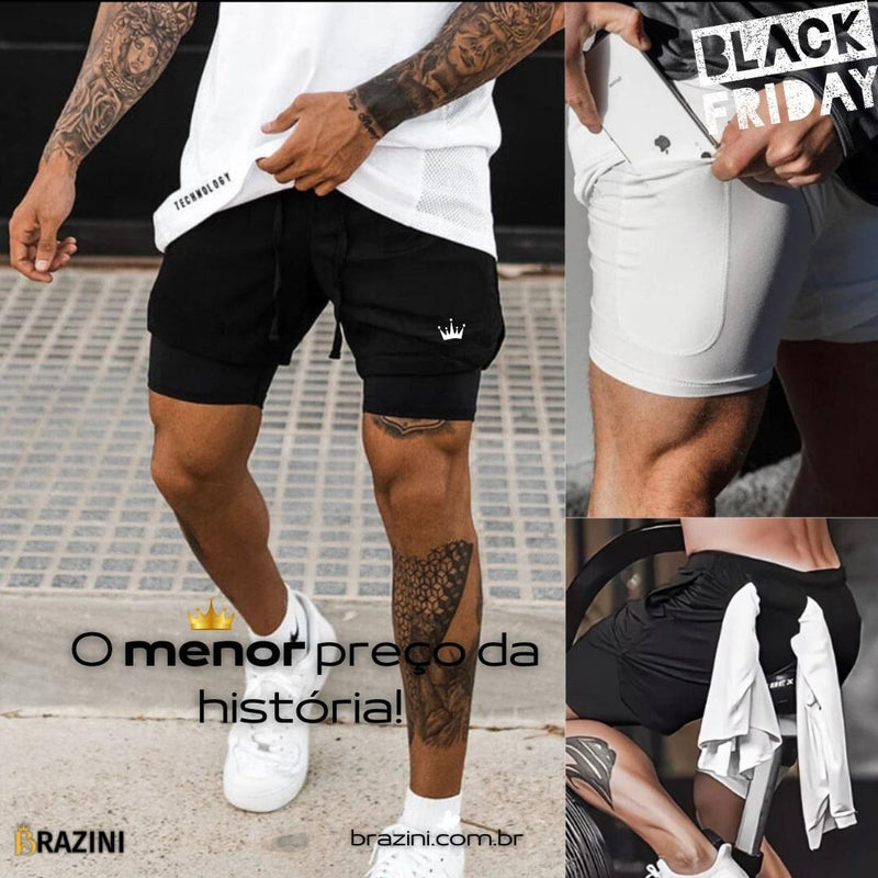 Shorts Dry-Fit™ de Compressão BZN - COMPRE 1 LEVE 2 + Brinde - Minha loja