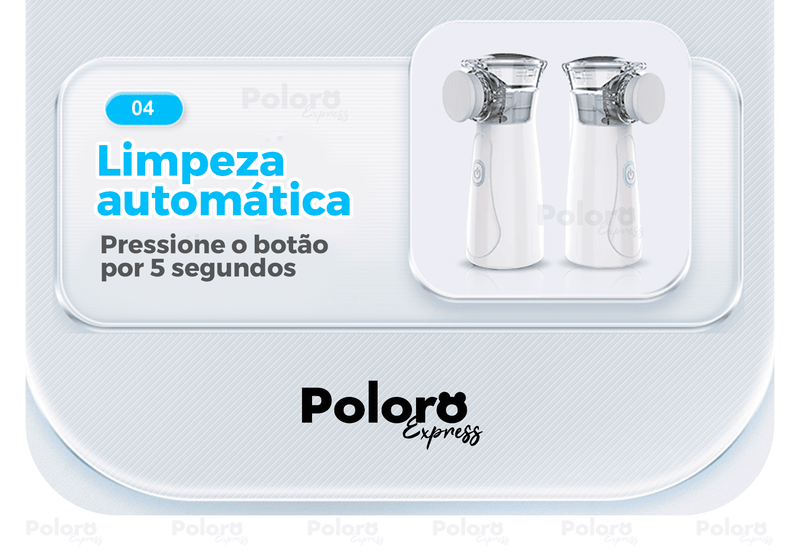 Inalador Nebulizador Pollo® - Portátil e Ultra Silencioso (LEVE 2 E ECONOMIZE) - Minha loja